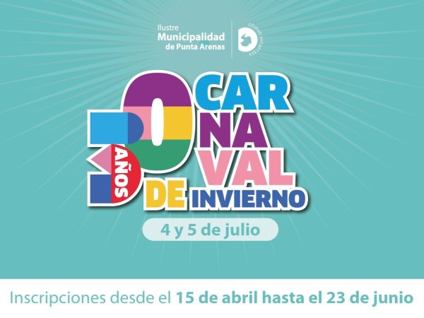 Municipio abre inscripciones para los 30 años del Carnaval de Invierno
